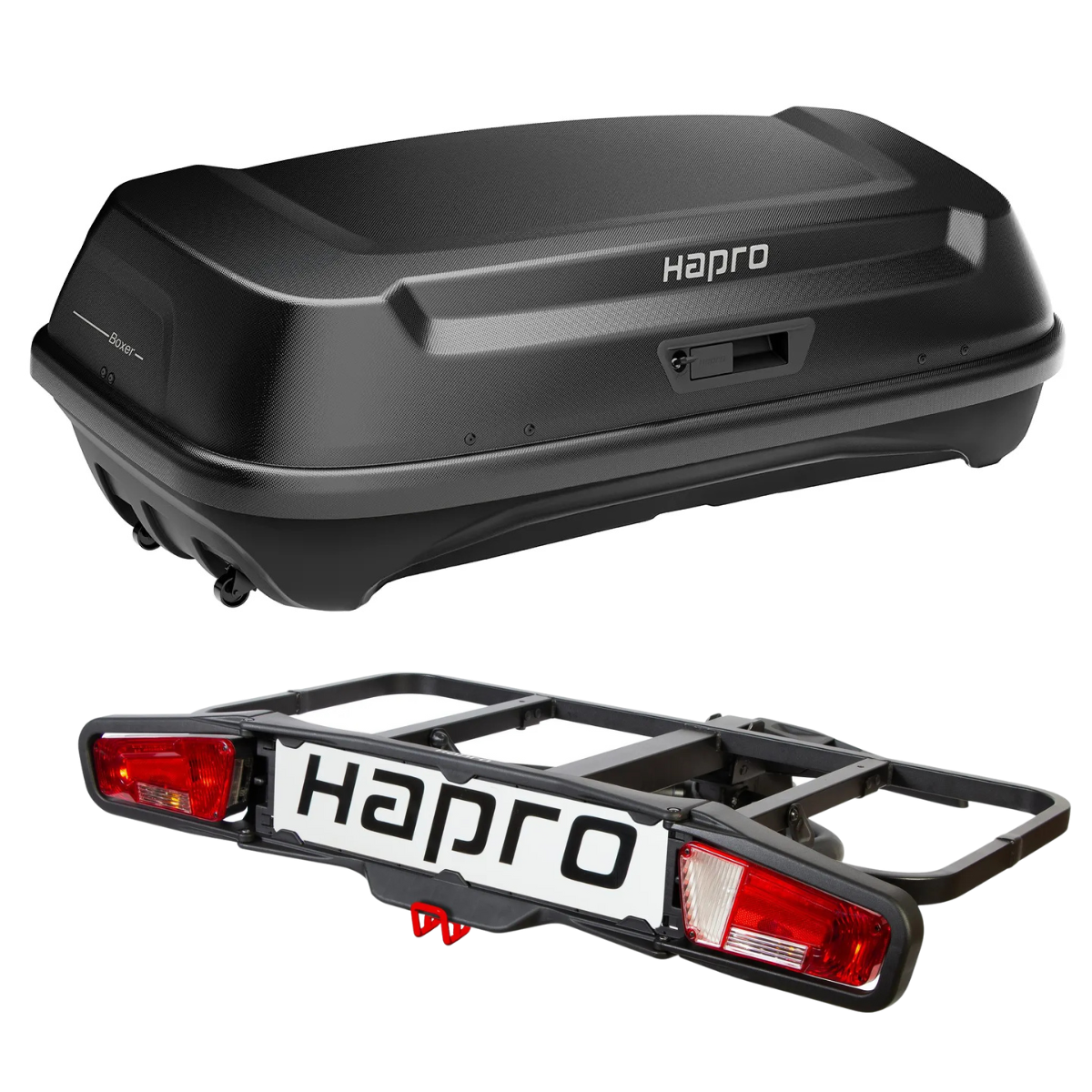 HAPRO Boxer L Heckbox Hartschale schwarz Set inkl. Plattform - 37330 37500