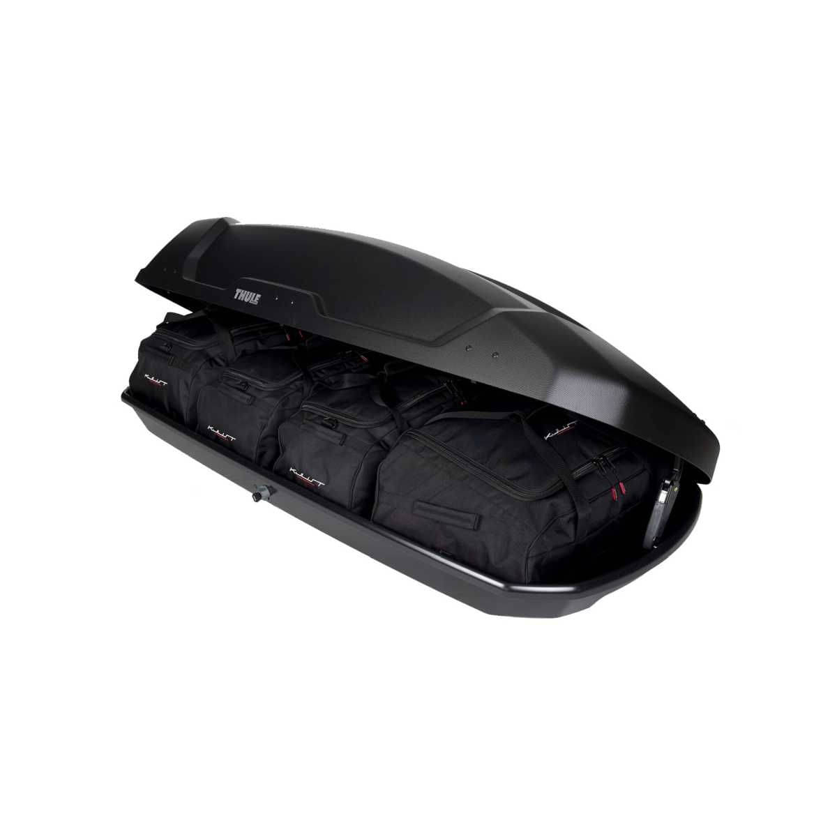 KJUST Dachboxen Taschen Set fuer Dachbox THULE FORCE XT L 4er-Set - 13151