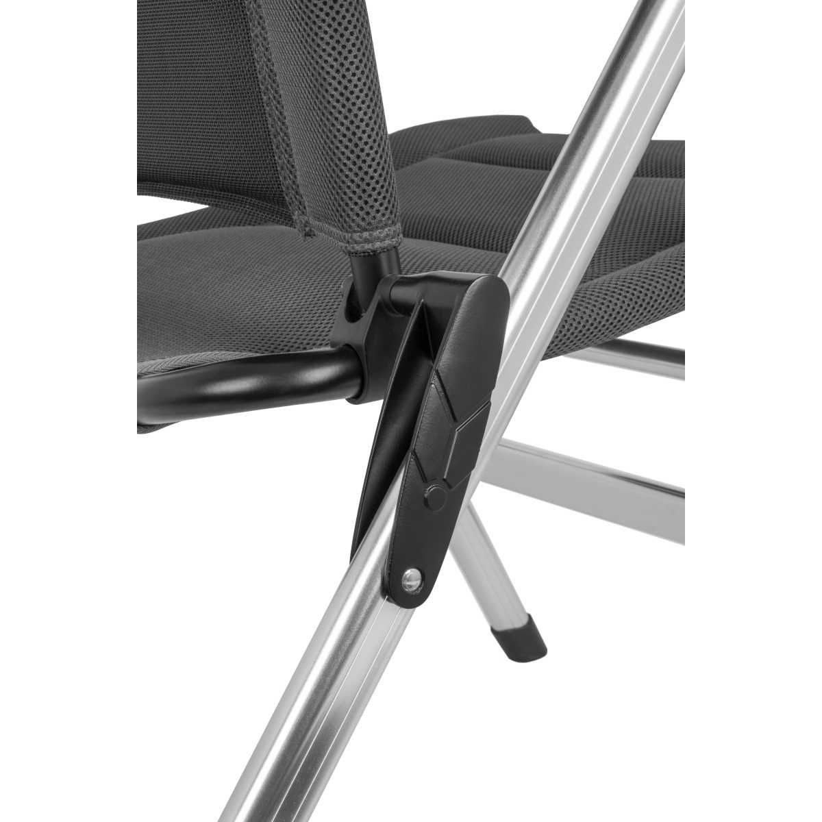 BRUNNER Campingstuhl ARAVEL H2L Dunkelgrau 2er-Set - Rolltisch TITANIUM AXIA 2 104x62 cm - 0404052N.C25 0406097N