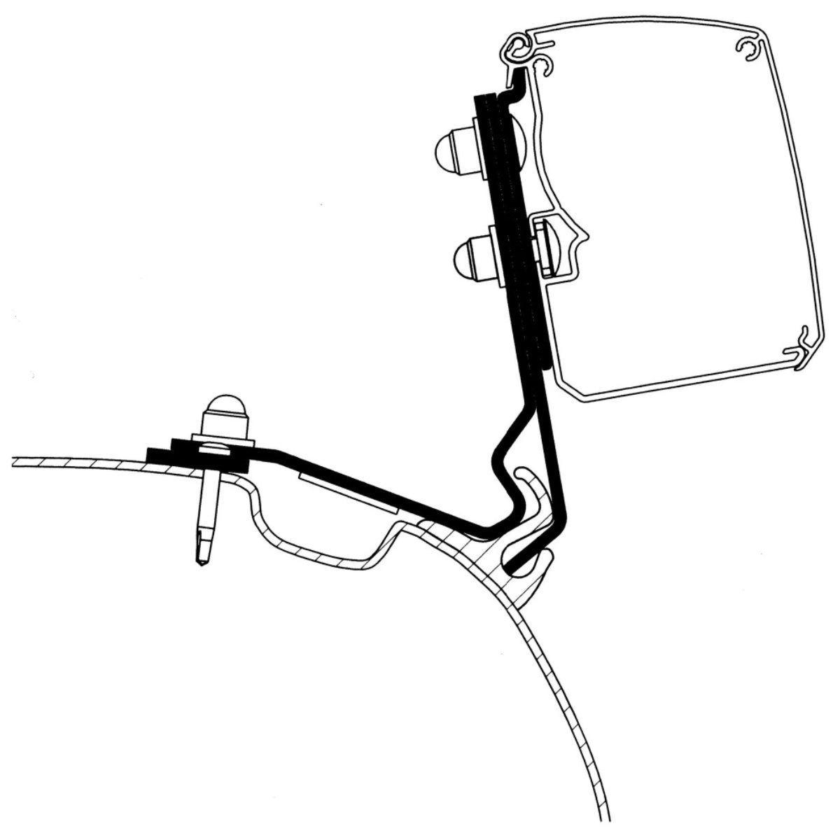 THULE Adapter Kit Citroen Holidays Max fuer Markise 3200 - 302959