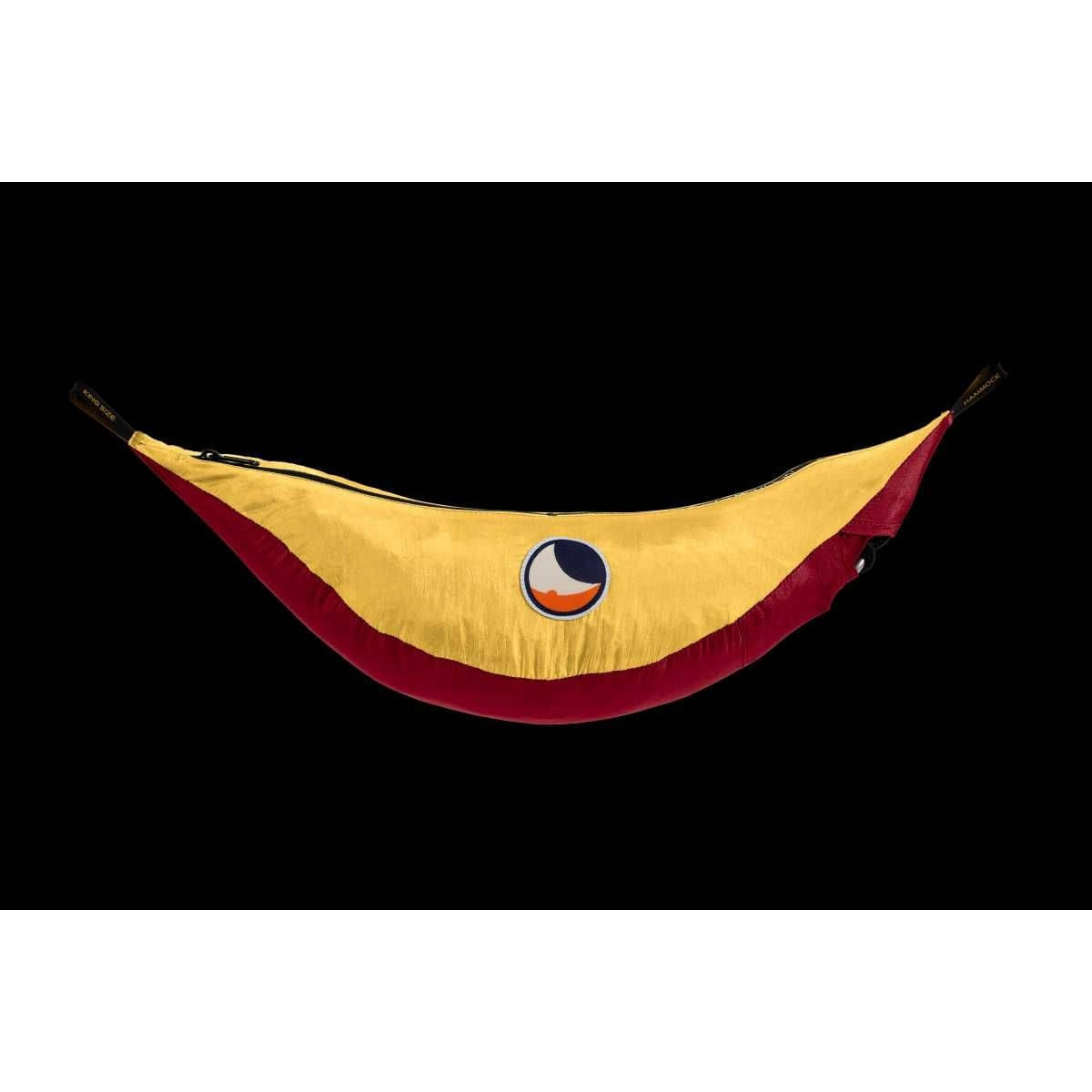 TICKET TO THE MOON King Size Hammock Haengematte Burgundy - Dark Yellow inkl. Moon Straps - TMK3437 TMSTRAP