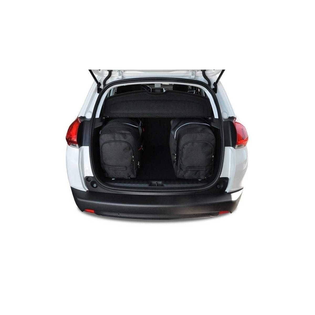 KJUST Kofferraum Taschen Set fuer PEUGEOT 2008 Bj. 2013-2019 4er-Set - 7032005