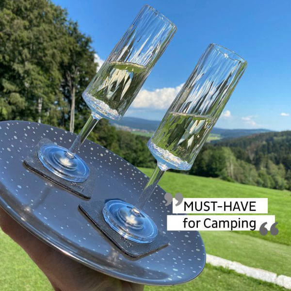 SILWY Magnet Kunststoffglaeser SEKT -2er Set- Hightech KO-CH-C-2