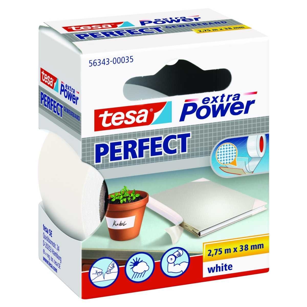 TESA Klebeband Extra Power® Perfect weiss 275-38 - 56343-00035-03