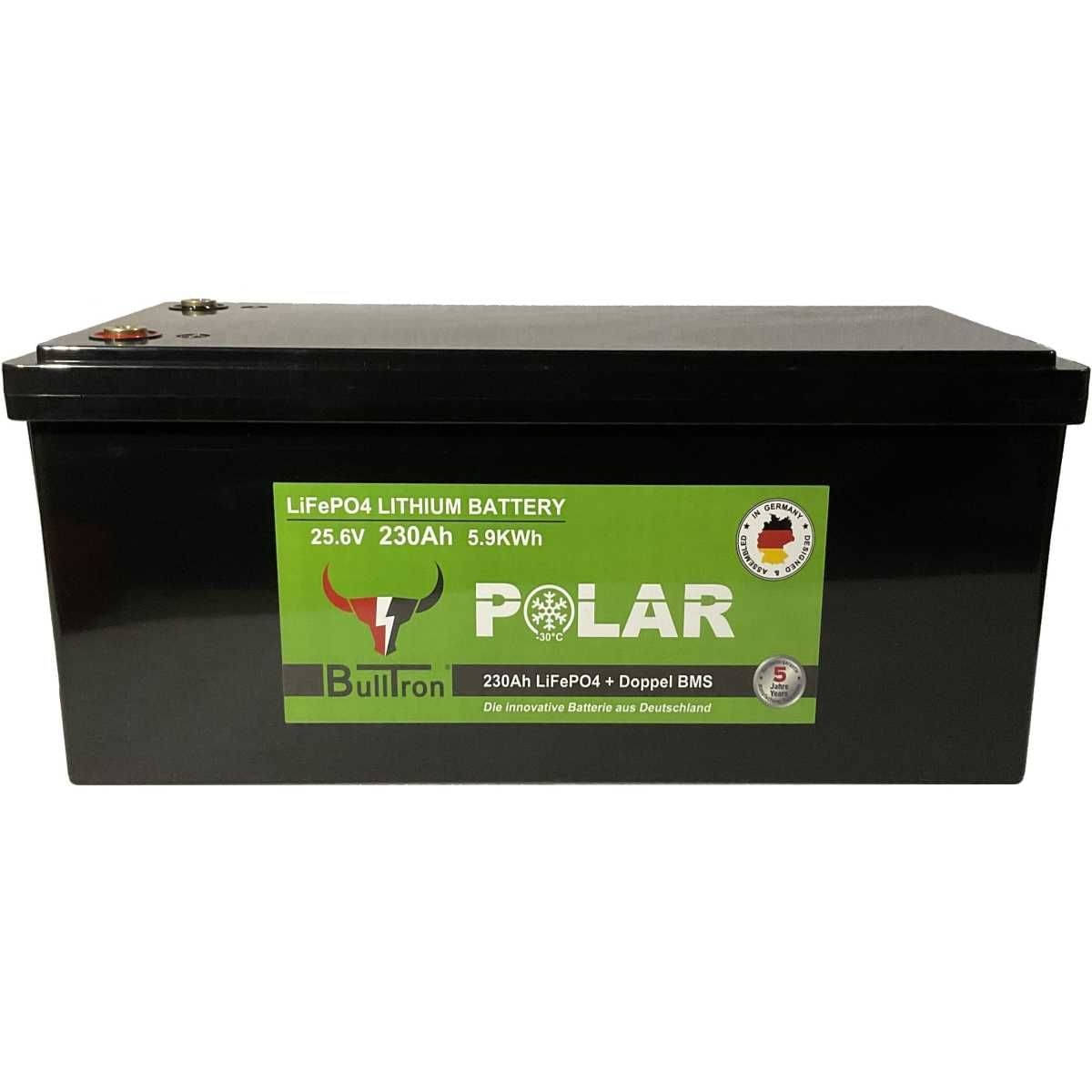 BULLTRON Lithium-Batterie POLAR 230Ah 24V inkl. BMS 250A Dauerstrom & App BULLTRON Lithium-Batterie POLAR 230Ah 24V inkl. BMS 250A Dauerstrom - App - LI230B250-24-P
