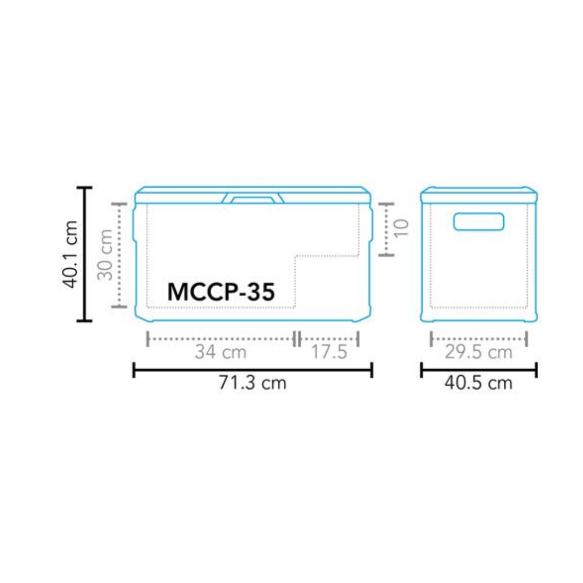 Mestic MCCP-35 Performance-Kompressor Kuehlbox 12-24-230 V 35 L - 1512620
