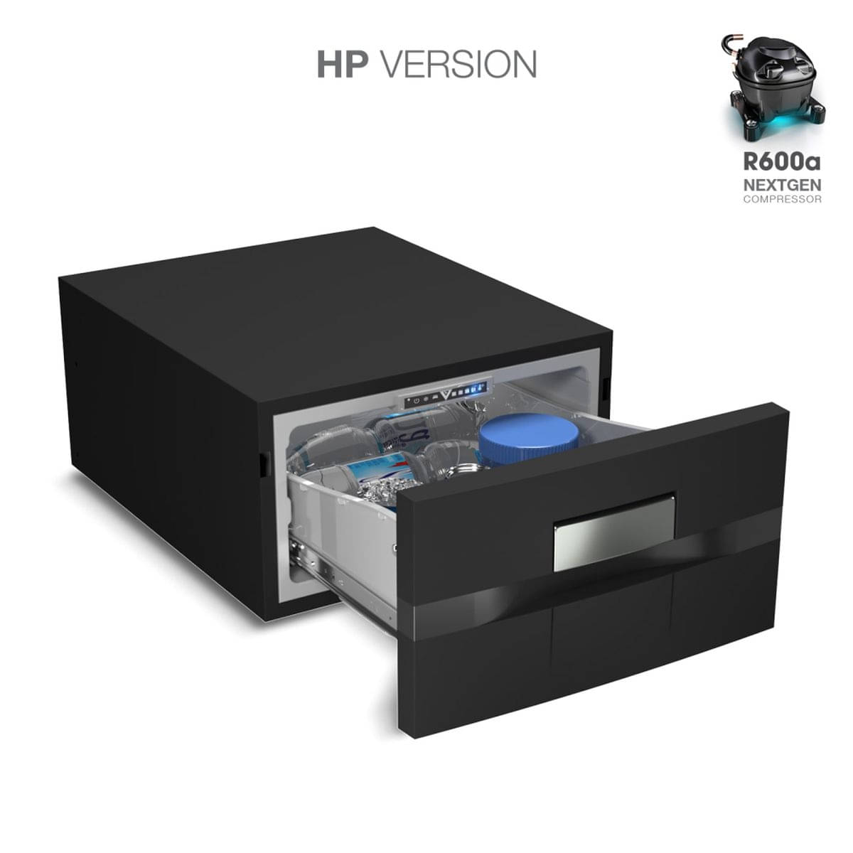 VITRIFRIGO Kompressor-Kuehlschublade D30A HP 12-24 V 30 L Schwarz