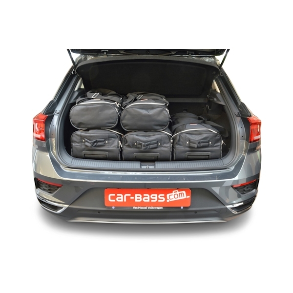 Car Bags V13501S VW T-Roc Bj- 17- hoher Ladeboden - Reisetaschen Set- Auf Ihr Auto massgeschneidert- Das Original