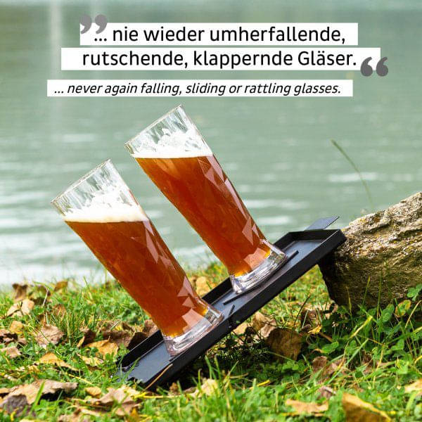 SILWY Magnet Kunststoffglaeser BIER -2er Set- Hightech KO-BE-C-2