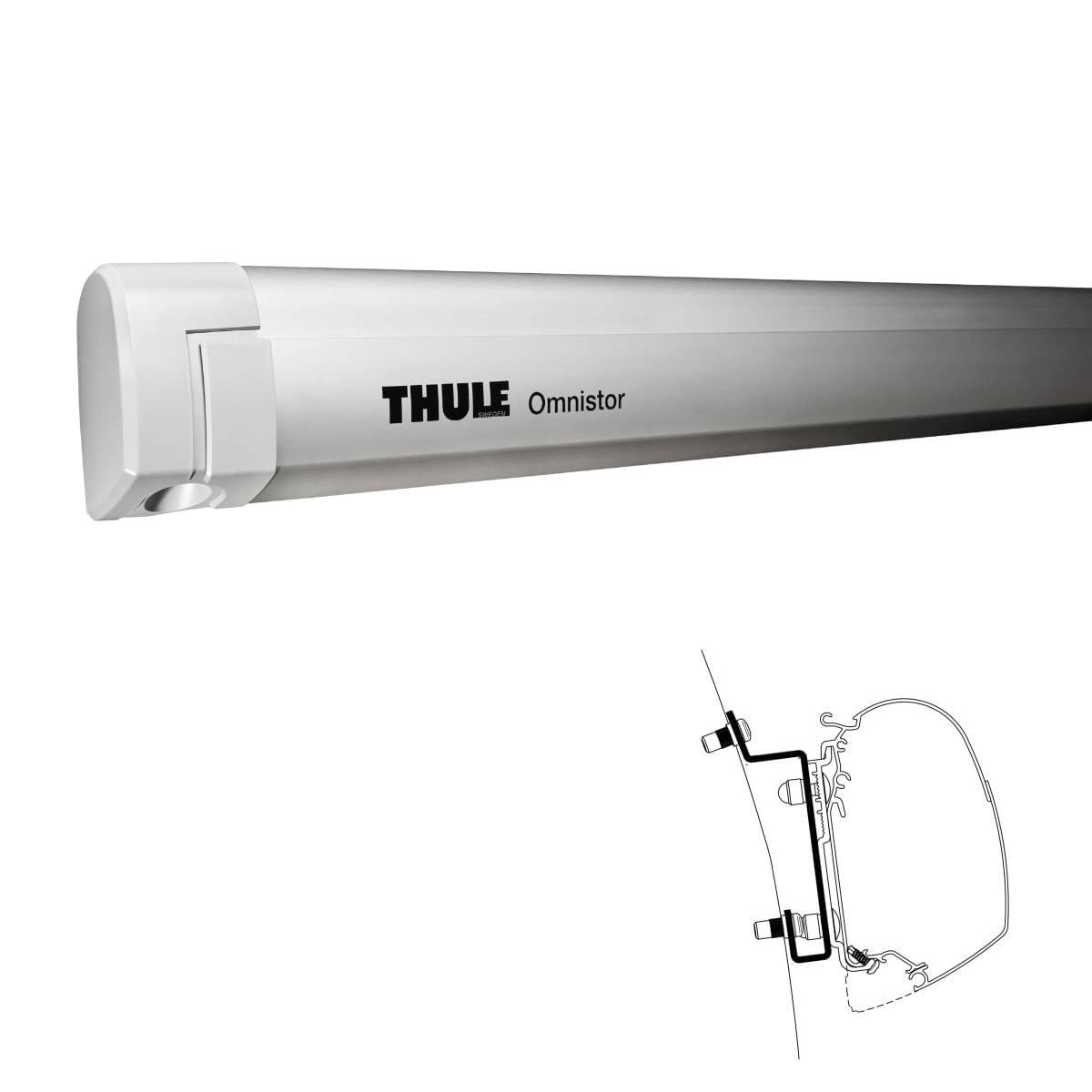 Thule Omnistor 5200 -4-02x2.50- - 301153 - Markise THULE Omnistor 5200 Mystic grau 400 cm Gehaeuse eloxiert