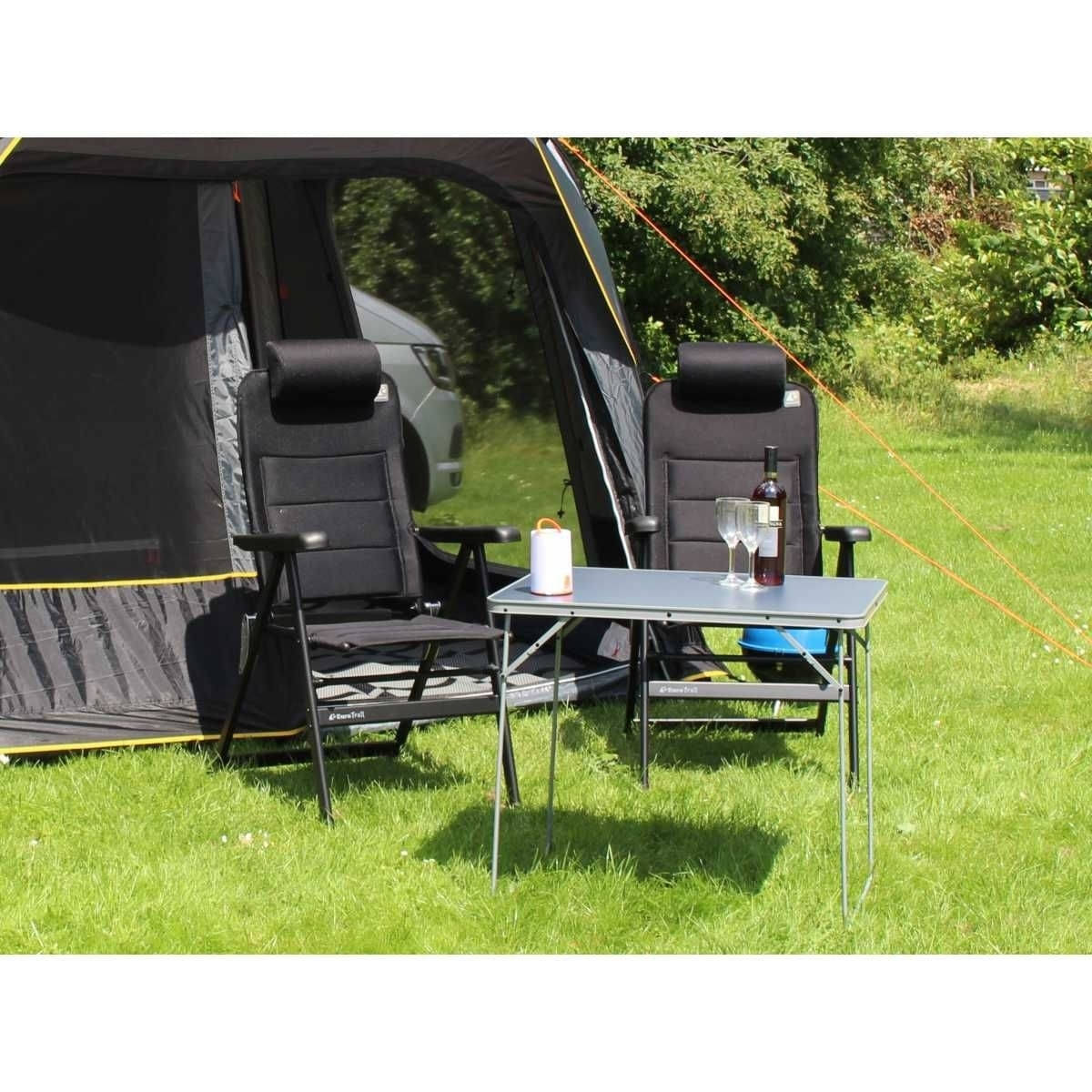 EuroTrail Campingstuhl CHATEAU Schwarz - ETCF1349