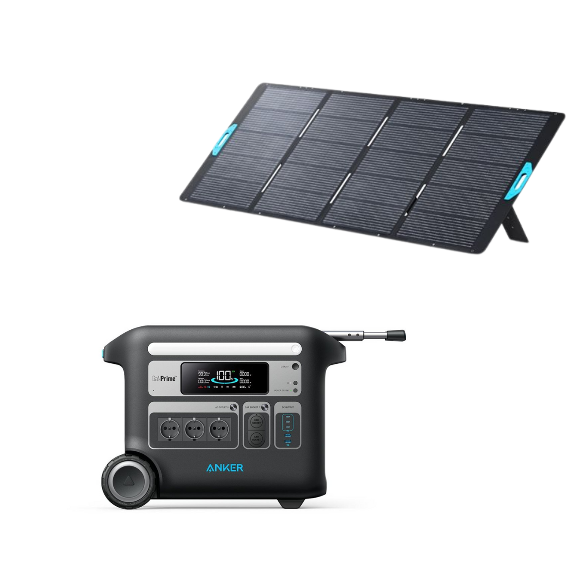 ANKER SOLIX Camping Premium Set ANKER F2000 Powerstation + Faltbares Solarpanel PS400 ANKER SOLIX Camping Premium Set ANKER F2000 Powerstation - Faltbares Solarpanel PS400 - A1780312 A24370A1