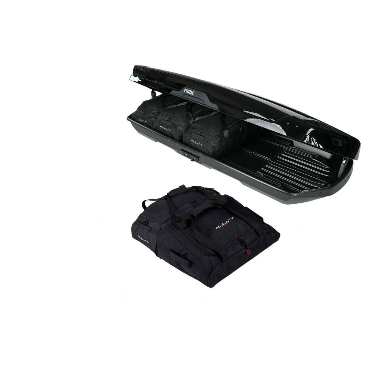 KJUST Dachboxen Taschen Set fuer Dachbox THULE MOTION XT ALPINE 5er-Set - 13175
