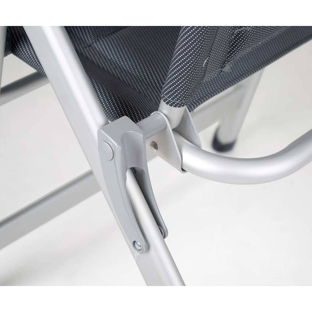 CRESPO Campingstuhl Deluxe AL-237-DL grau - 1149077