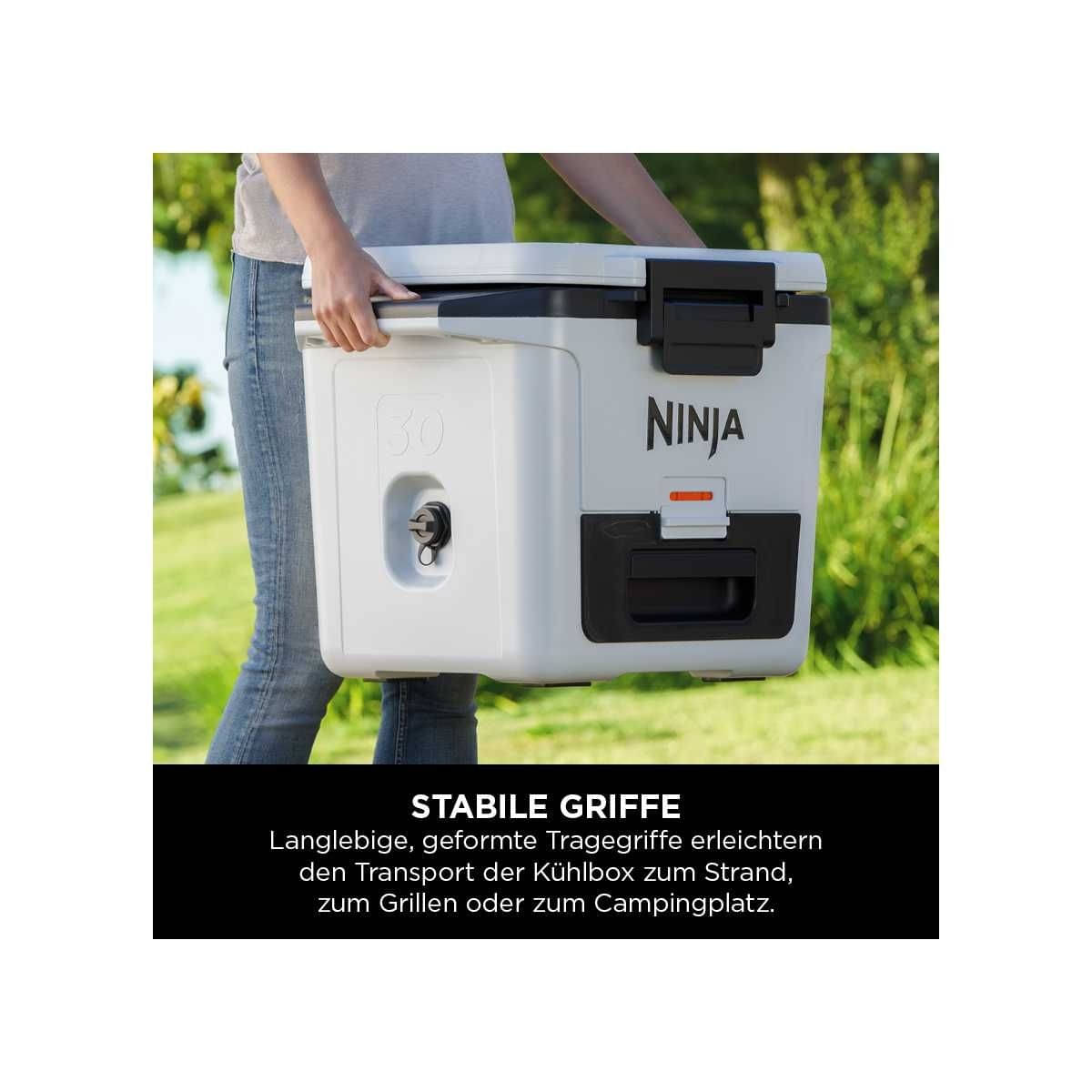 NINJA FrostVault 28L Kuehlbox mit Trockenzone- Wolkenweiss - FB131EUWH