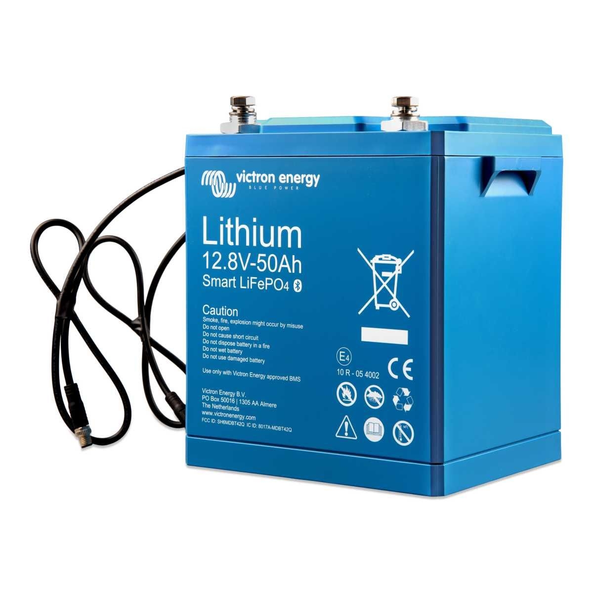 VICTRON Lithium-Batterie LiFePO4 12-8 V 50 Ah Smart - BAT512050610