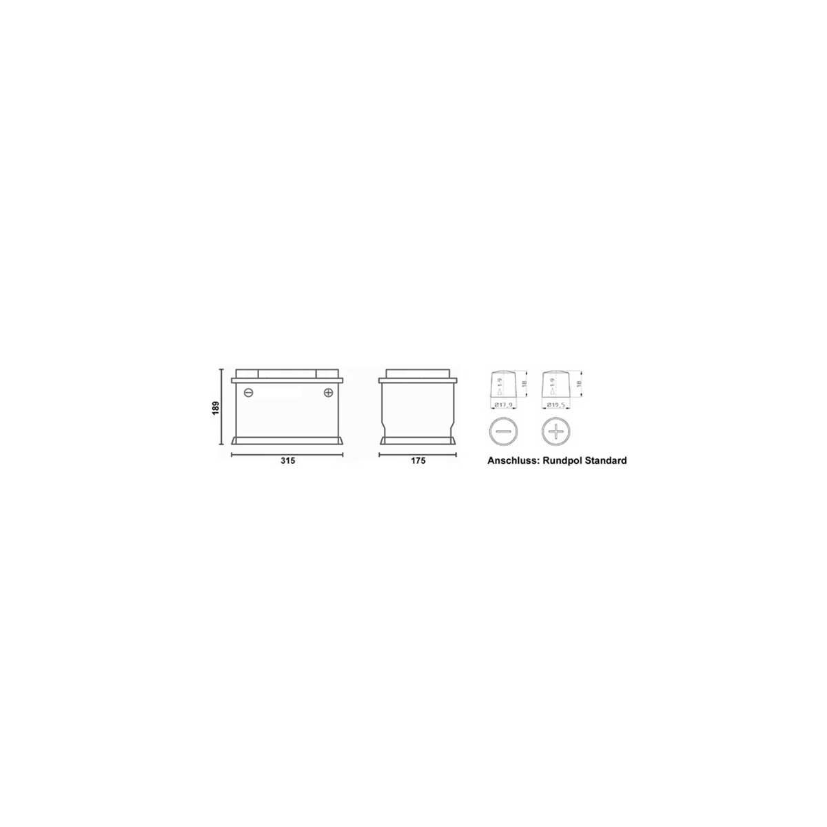 BULLTRON Lithium-Batterie BASIC 100Ah 12V inkl. BMS 100A Dauerstrom - LI100B150-12-B