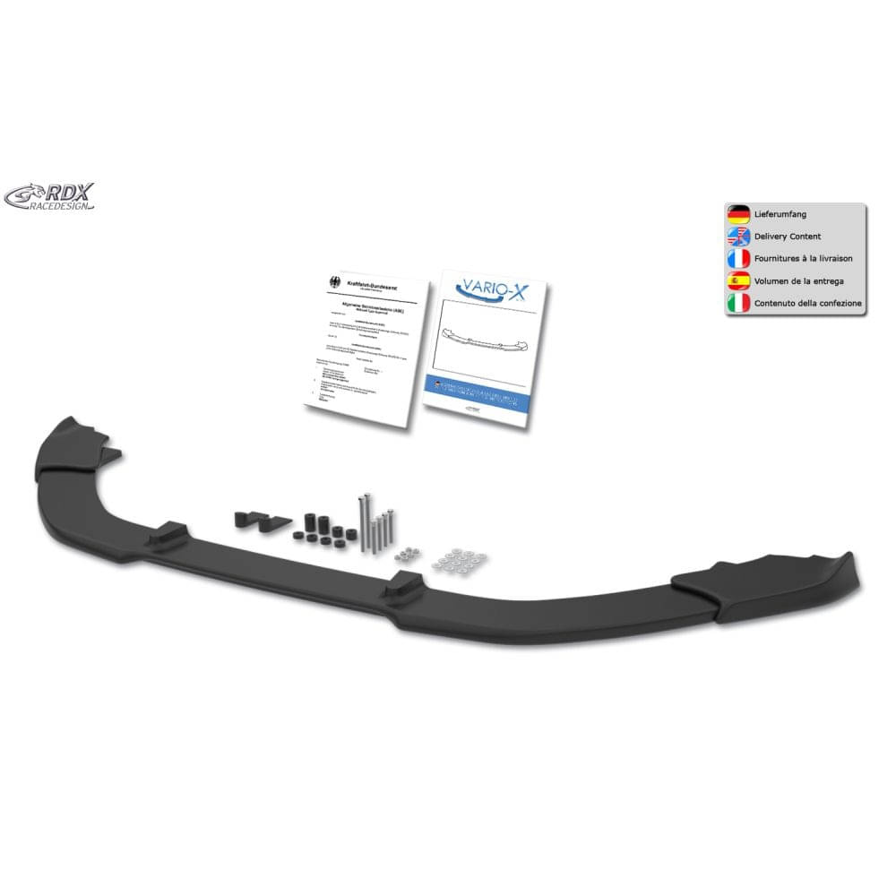 RDX Frontspoiler Frontlippe VARIO-X fuer VW Golf 7 Facelift ab Bj. 2017 - RDFAVX30802