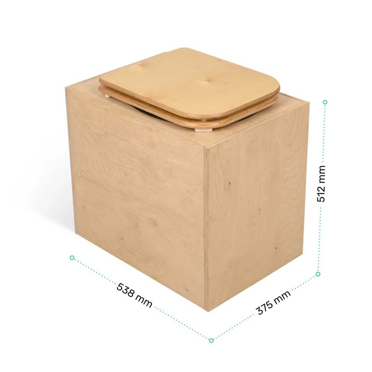 TROBOLO TeraBloem Plus mit Holzsitz Trenntoilette - S6XX1469