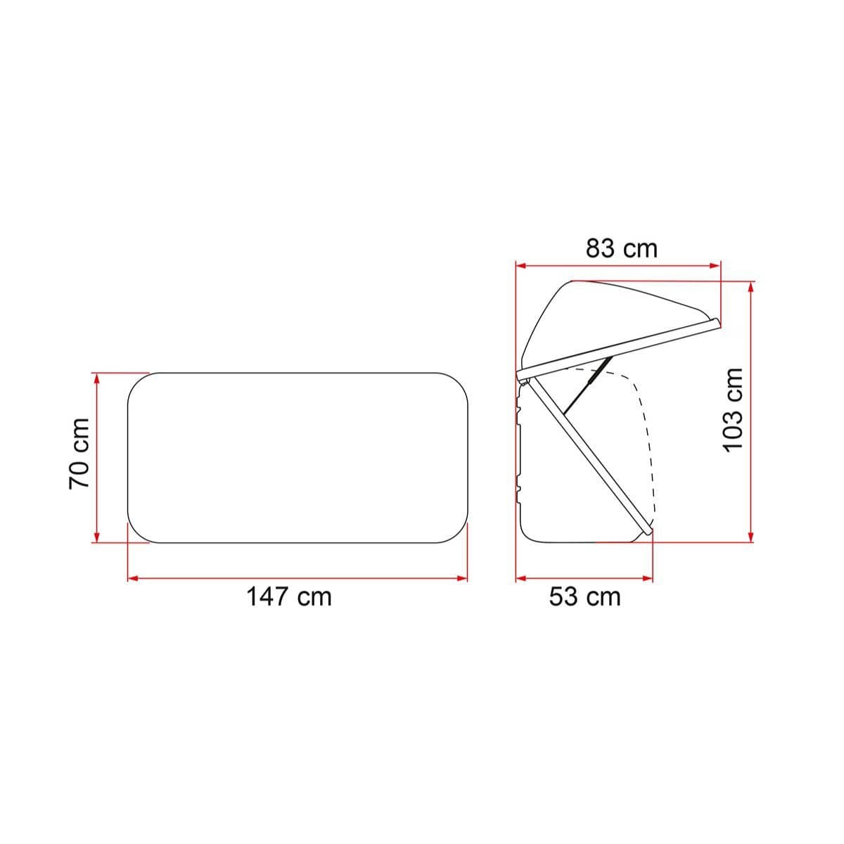FIAMMA Heckbox Ultra Box 500 Deep Black - 04148-01H
