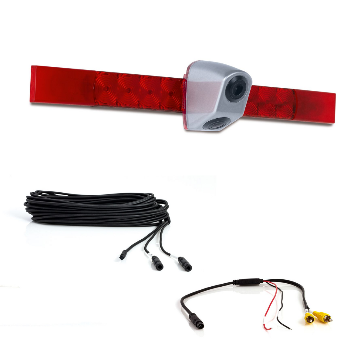 CARATEC Safety CS112TBLA Twin-Kamera mit dritter Bremsleuchte mit 15 m Anschlussleitung - CS112TBLA