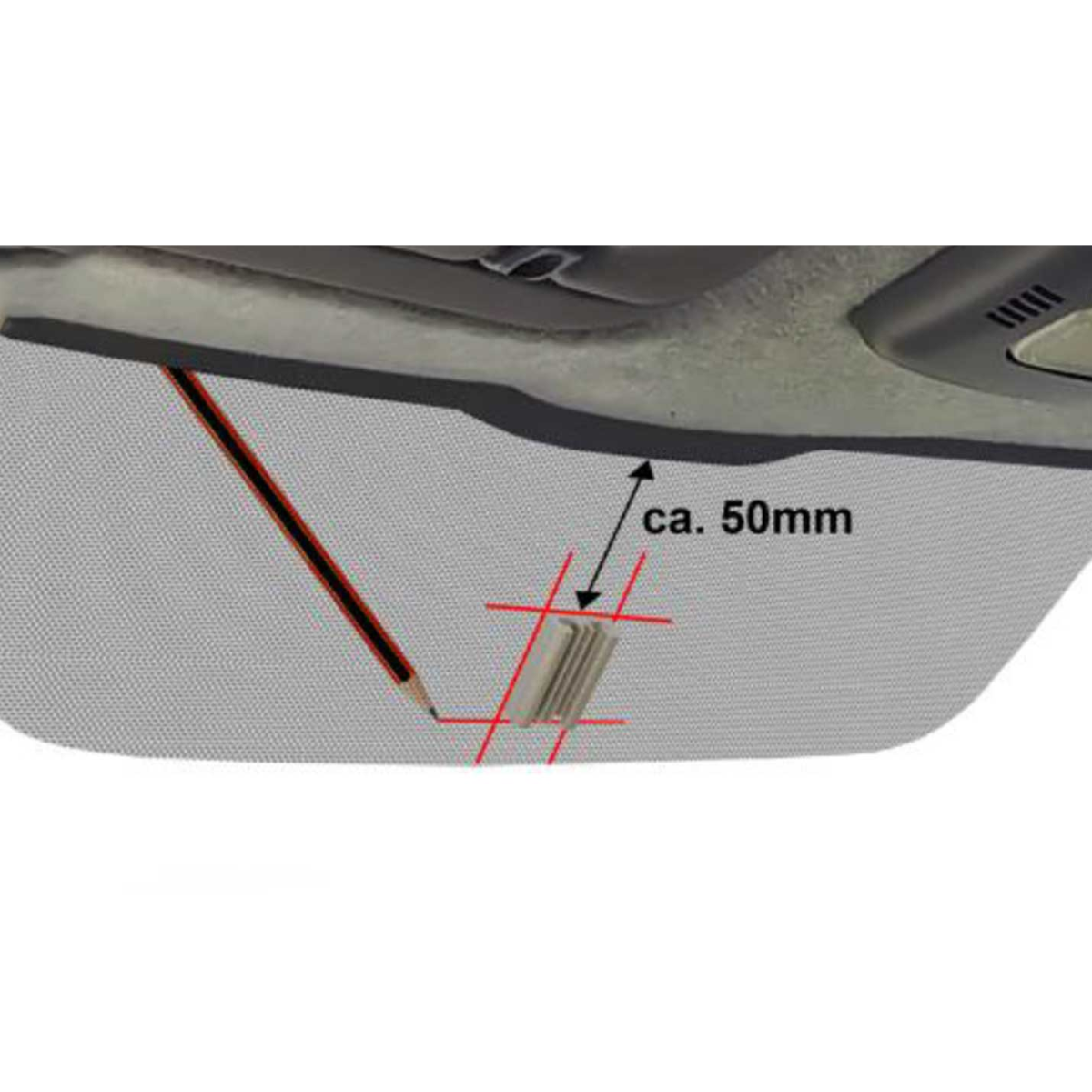 ALPINE Freeview Universal Spiegelhalter für Alpine DME-R 1200 ALPINE Freeview Universal Spiegelhalter fuer Alpine DME-R 1200 - KTE-DME-UNI-W