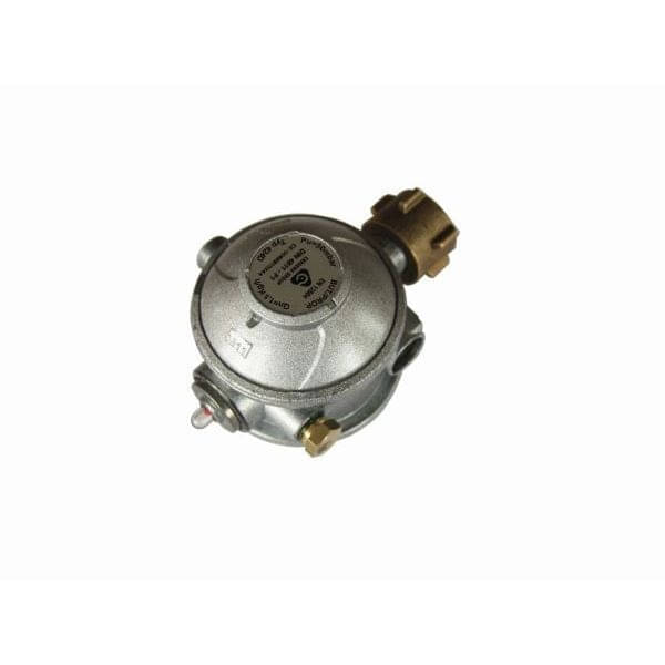 Gasdruckregler 50 mbar 2 stufig Gewerberegler 90° Abgang mit Ueberdruck Sicherheitseinrichtung