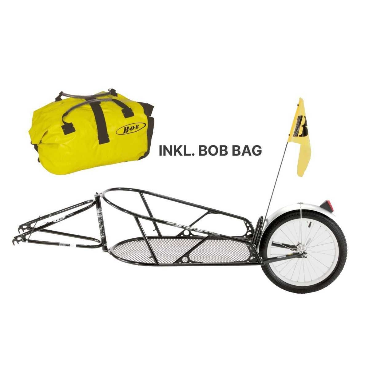 CROOZER Lastenanhaenger BOB YAK fuer 28 Zoll Schwarz mit Tasche - 141105004