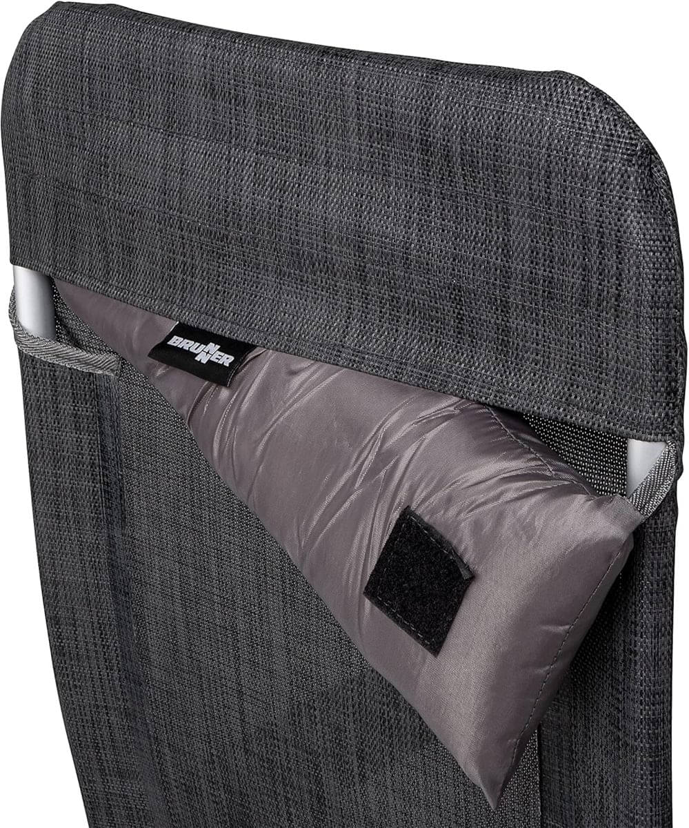 BRUNNER Campingstuhl SKYE Dunkelgrau mit Beinauflagen 3er-Set - 0404063N-C67 0404064N.C67