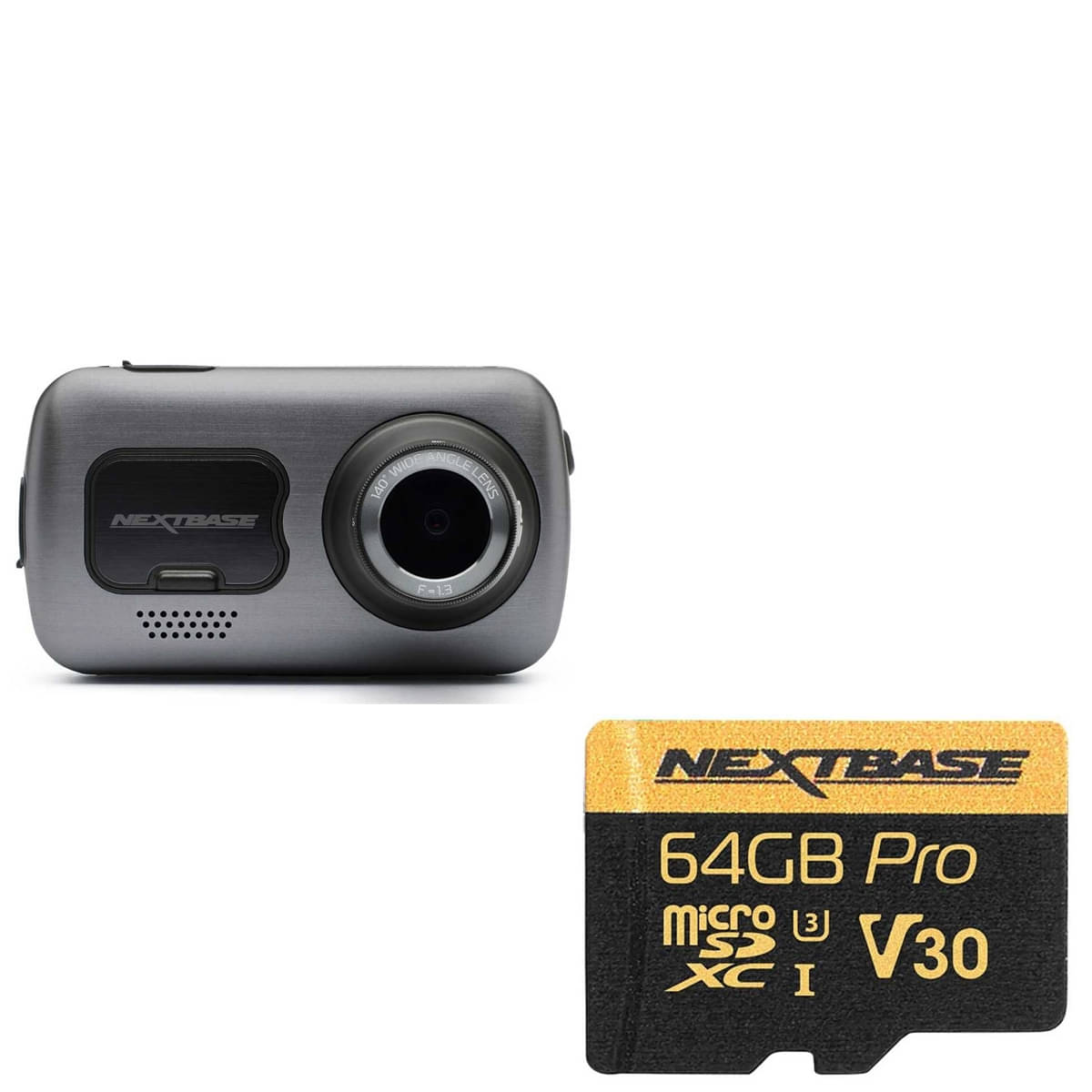 NEXTBASE Serie 2 622GW DashCam und 64 GB U3 microSD-Karte im Set