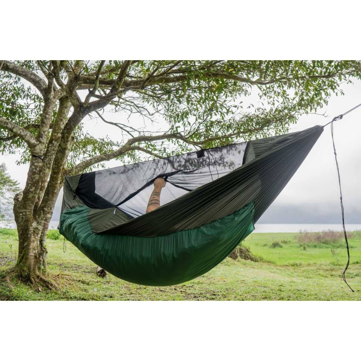 TICKET TO THE MOON ProMat Hammock Haengematte Army Green inkl. Lightest Straps - TMPROMAT24 TMLSTRAP