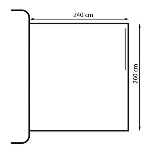 Busvorzelt EUROTRAIL Fjord Private Room 260 Komplettset