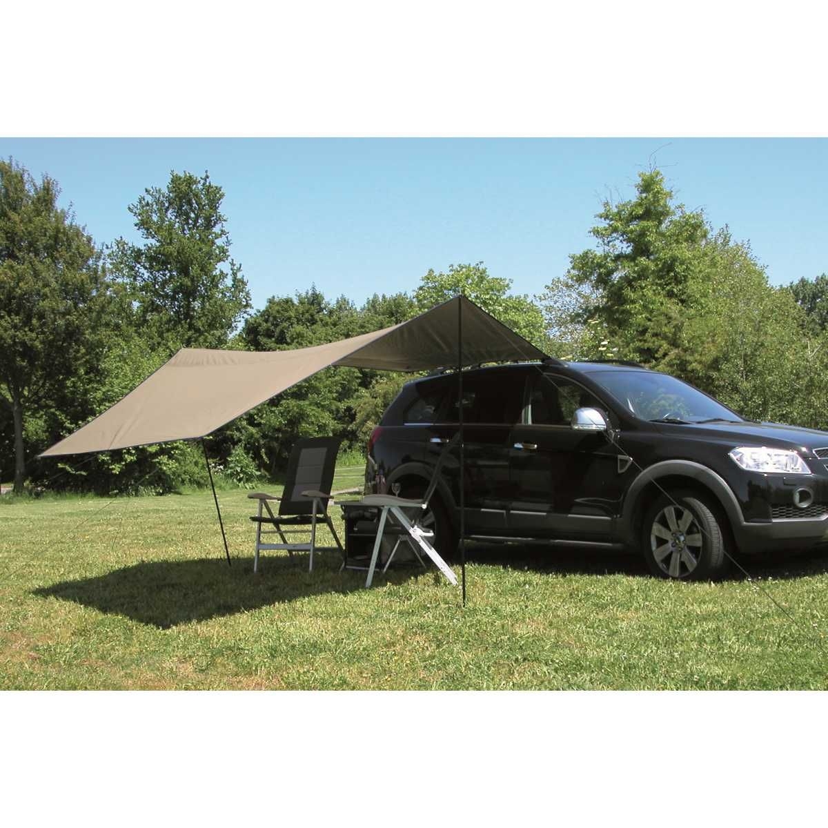 EuroTrail Sonnensegel fuer Auto TARP CARSIDE 365 x 365 cm - ETTE0626