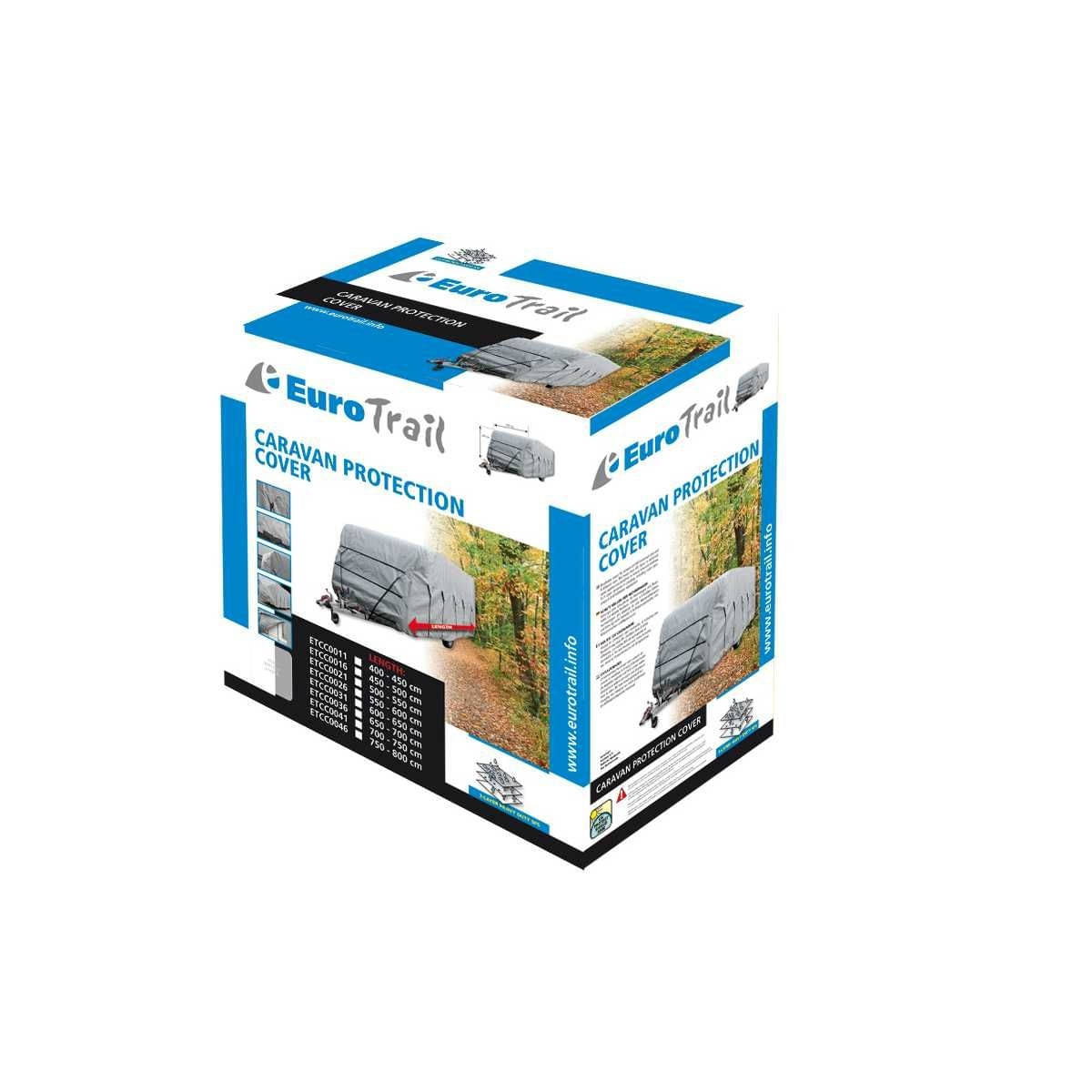 EuroTrail Wohnwagen-Schutzhuelle 400-450 x 250 x 220 cm - ETCC0011