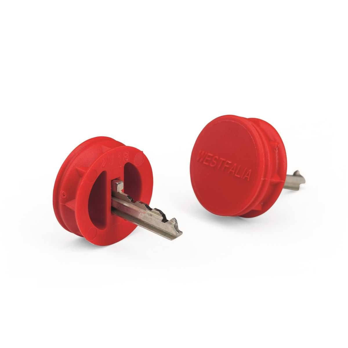 WESTFALIA Ersatzschluessel Nr. 48 fuer die abnehmbare Anhaengerkupplung 2er-Set - 942001513248