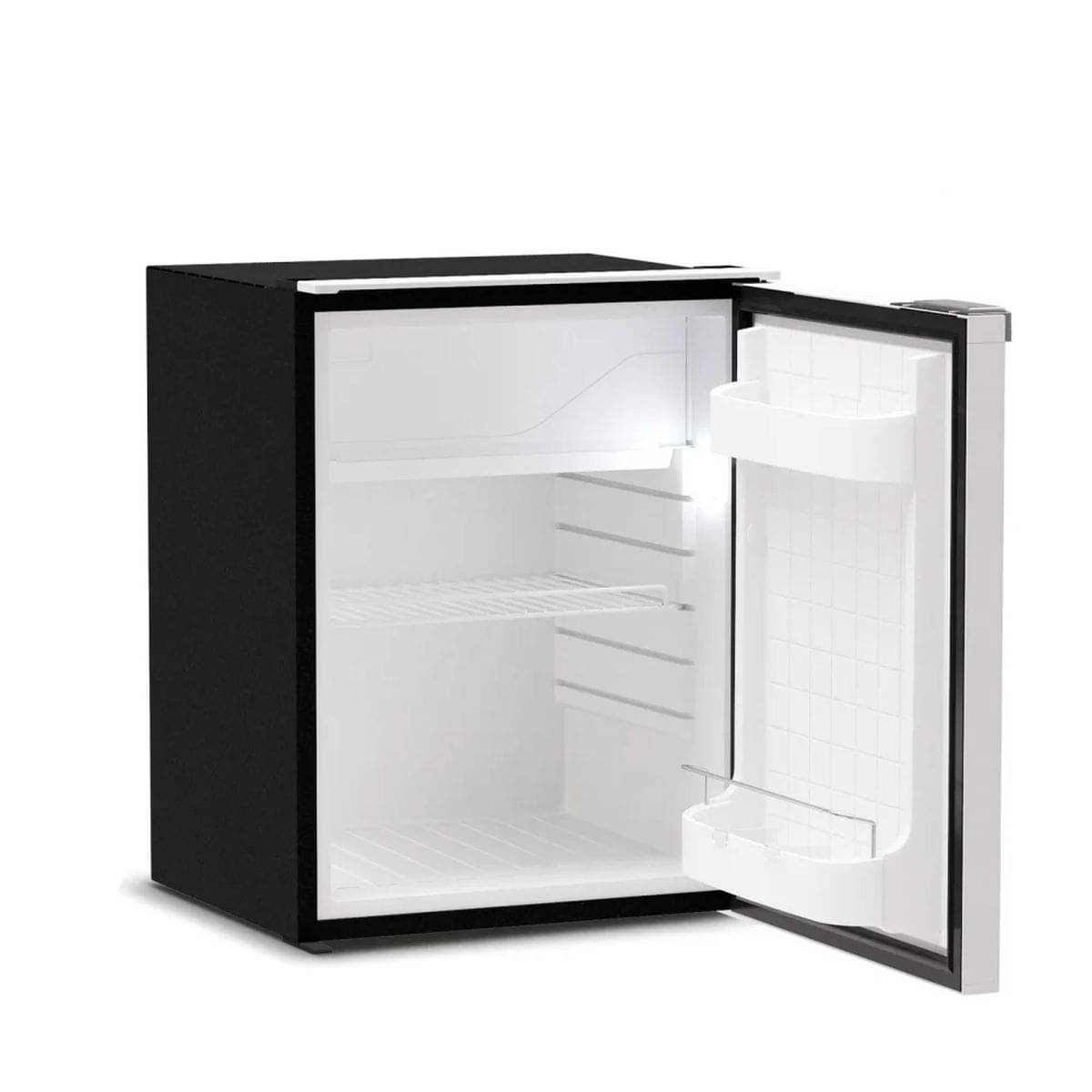 VITRIFRIGO Kompressor-Kuehlschrank C75L CHR 12-24 V 75 L mit Gefrierfach Grau