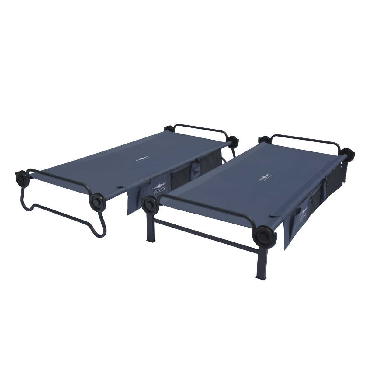 Disc-O-Bed Etagenbett XL anthrazit mit Seitentaschen - 30802BO