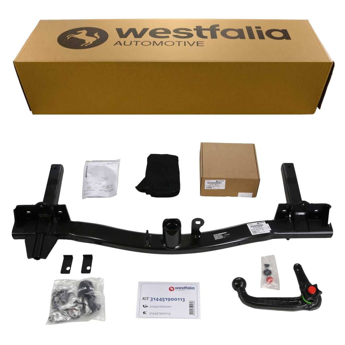 WESTFALIA Abnehmbare Anhängerkupplung Opel Mokka 06/2012-08/2016 im Set inkl. 13-pol. E-Satz Westfalia Abnehmbare Anhaengerkupplung fuer Opel Mokka -BJ 06-2012-08-2016- - im Set mit 13-pol. fahrzeugspezifischem Elektrosatz - 314451900113