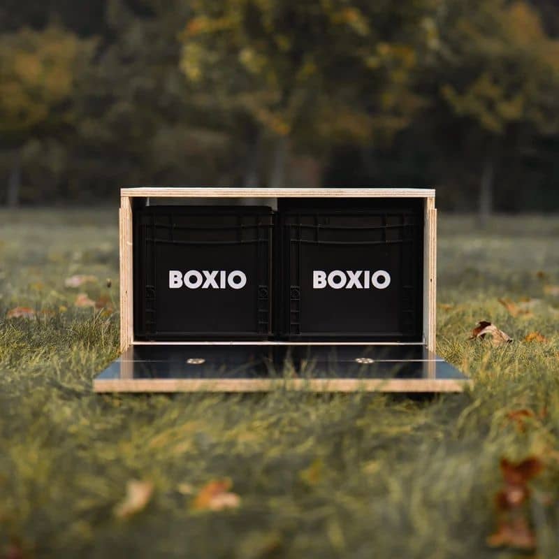 BOXIO - RACK Modulare Campingbox inkl. Bett- Bundle S - BOX-RACK-BUNDLE-S