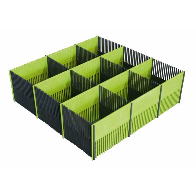 PURVARIO Stauleisten 100 MAXXI -hoch- PURE LIME 8er-Set