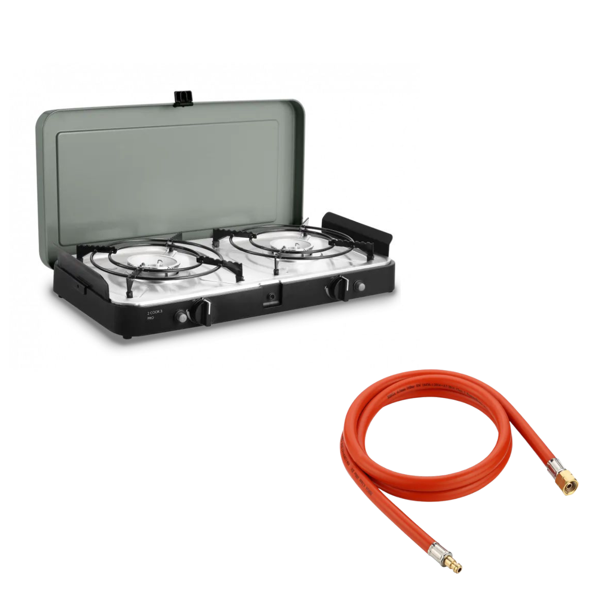 CADAC 2 Cook 3 Pro Stove 30mbar inkl. Schlauch Gas-Aussensteckdose 500 cm - 203P1-10-EF 8526