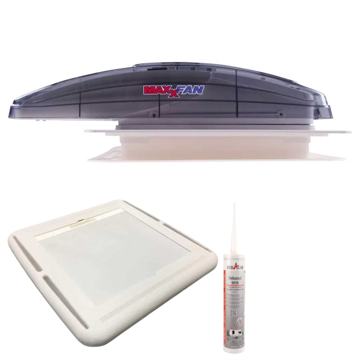 MAXXAIR MaxxFan Deluxe Dachluefter transparent - Komplettset - 00-7500KI40T 00-03901l