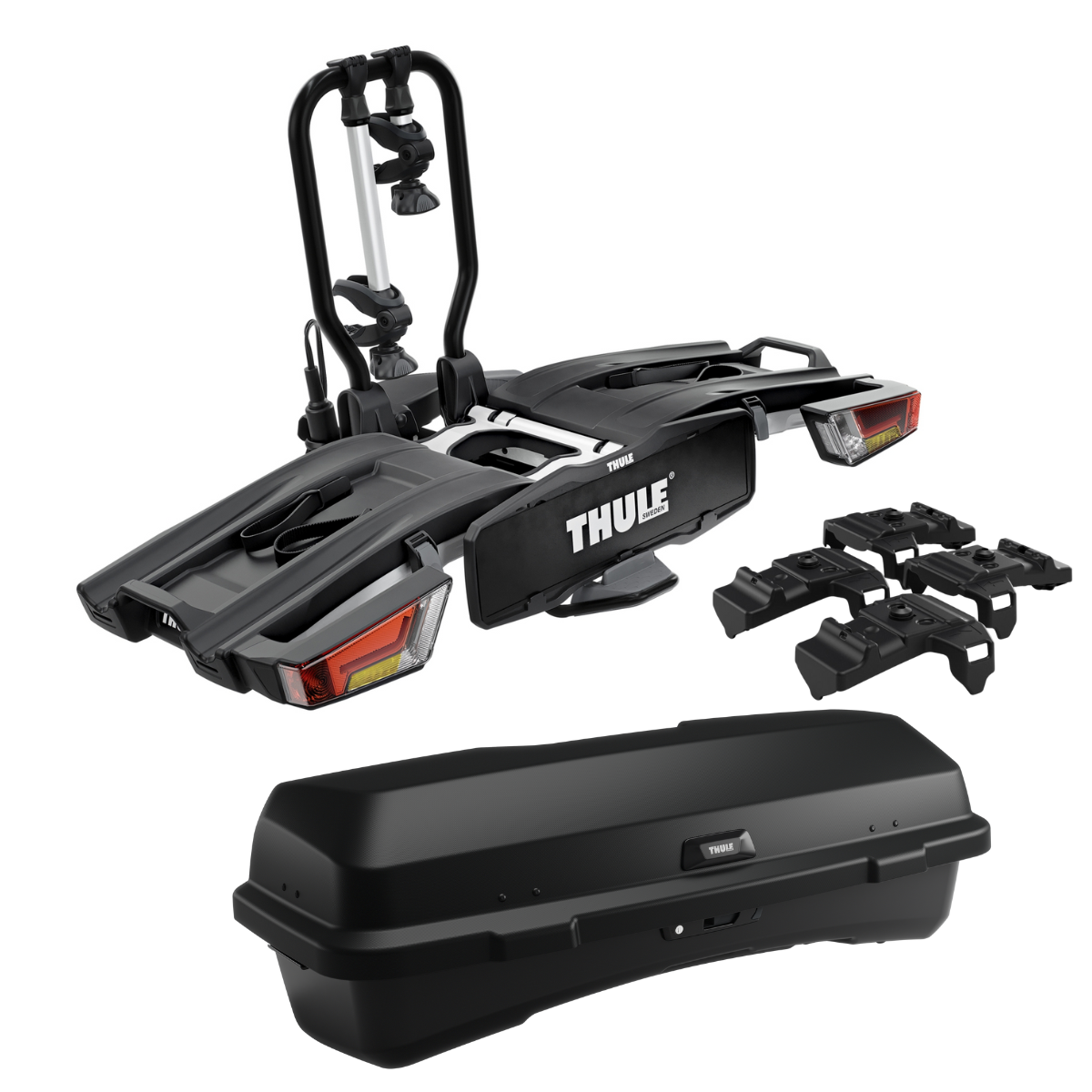 THULE 933 EasyFold XT 2 Fahrradtraeger inkl. Santu Heckbox - Thule Artikelnummern- 933100 9094