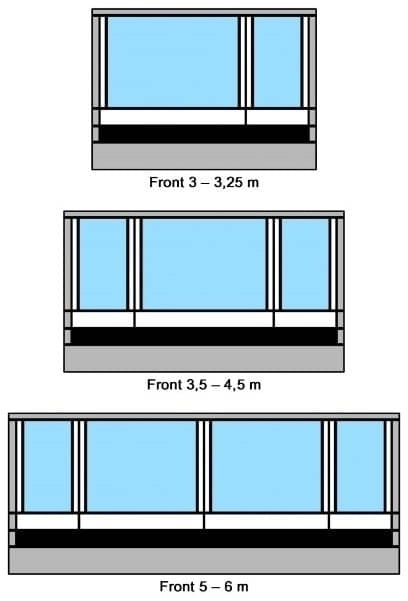 Vorderwand THULE Omnistor Residence G3 600 cm Hoehe XXL 3XL - 301559