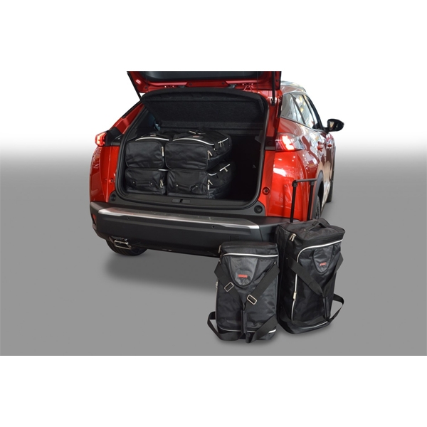 Car Bags P12101S Peugeot 2008 SUV Bj- 19- verstellbarer Ladeboden in unterer Position Reisetaschen Set- Auf Ihr Auto massgeschneidert- Das Original