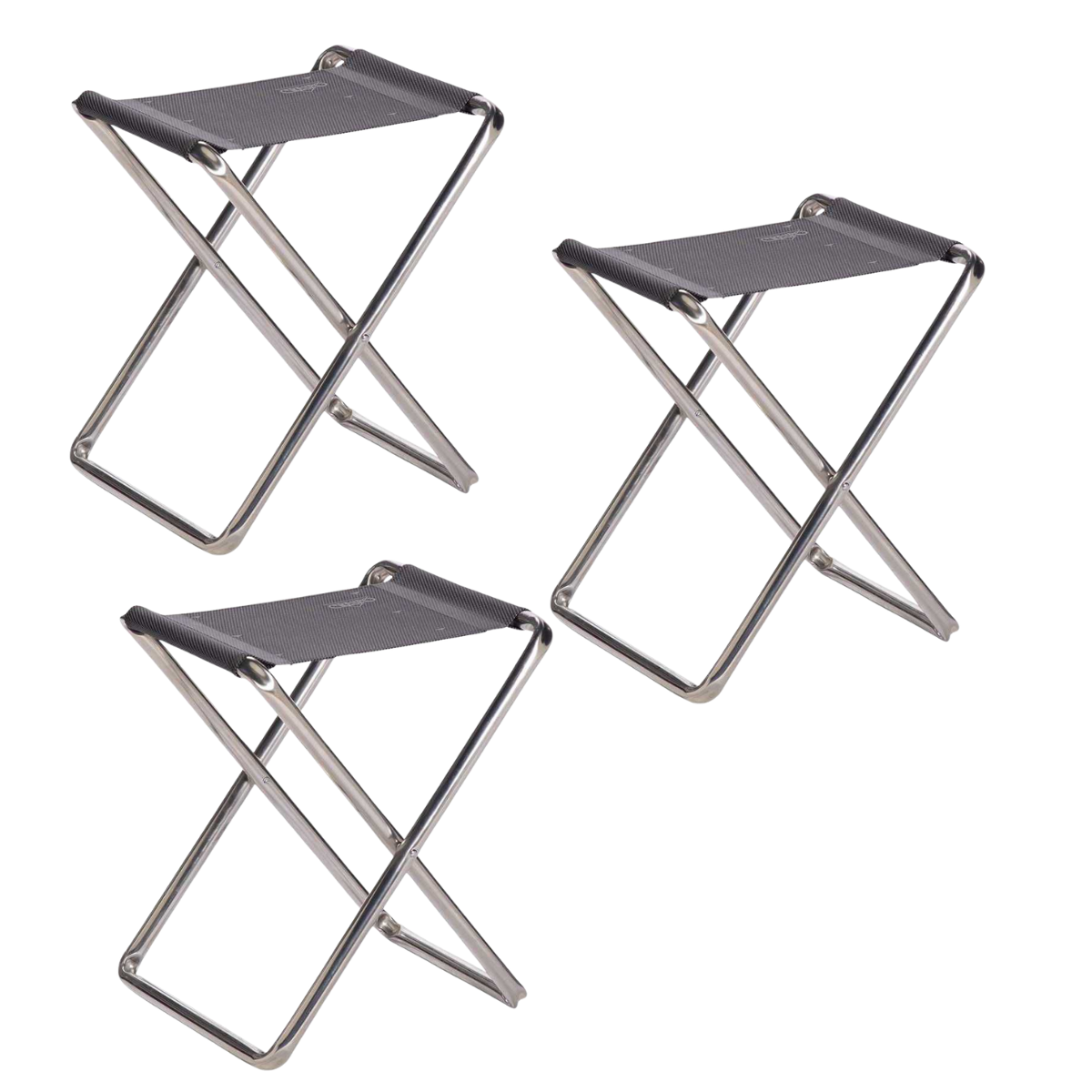 CRESPO Hocker Classic AL-301 anthrazit 3er-Set - 1148085