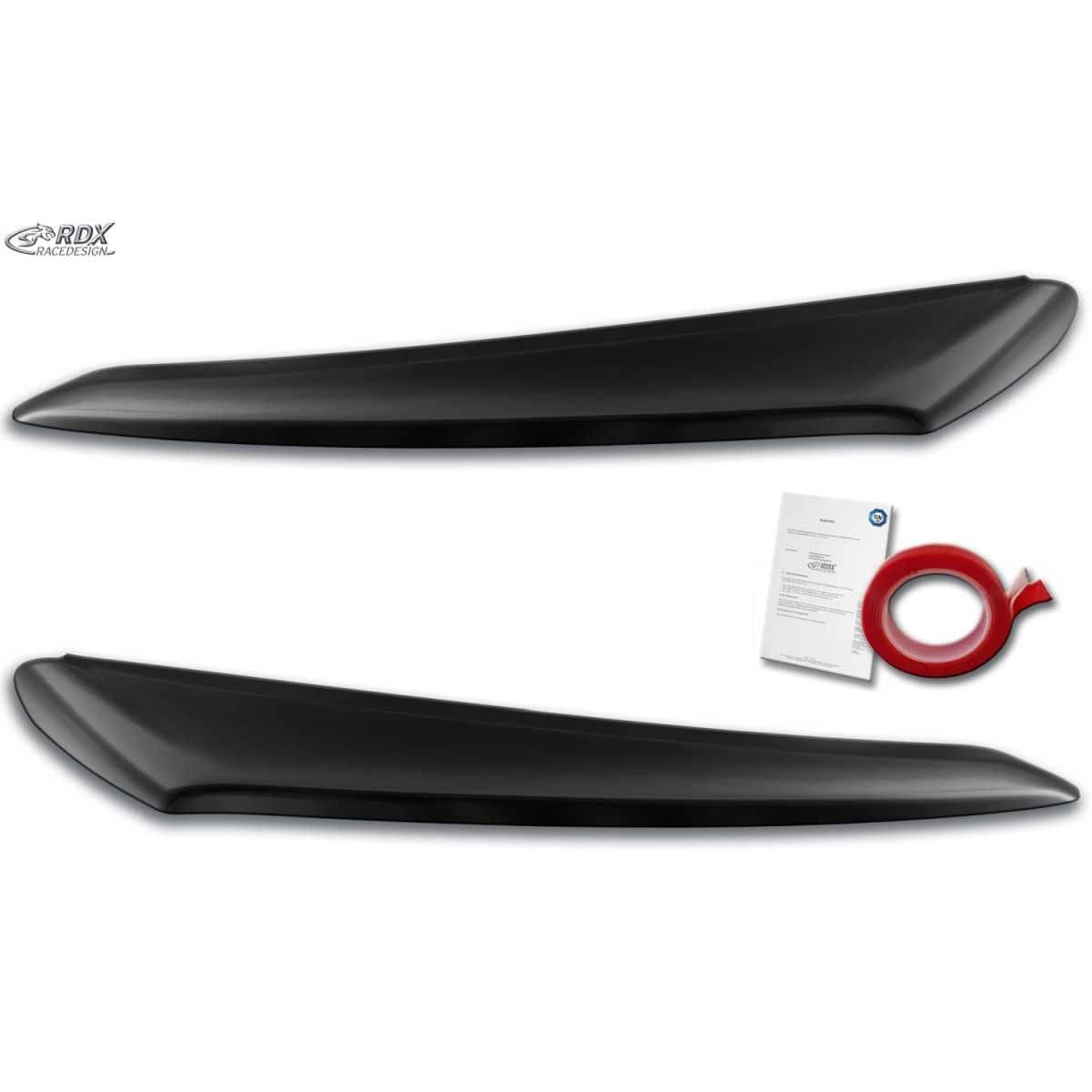 RDX Racedesign Scheinwerferblenden fuer FIAT Ducato -250 - 2014- - CITROEN Jumper -Y- 250L - 2014- - OPEL Movano -Y - 2021- - PEUGEOT Boxer -Y - 2014- - TOYOTA ProAce Max -T - 2024- - RAM ProMaster -2013- Boeser Blick - RDSB164