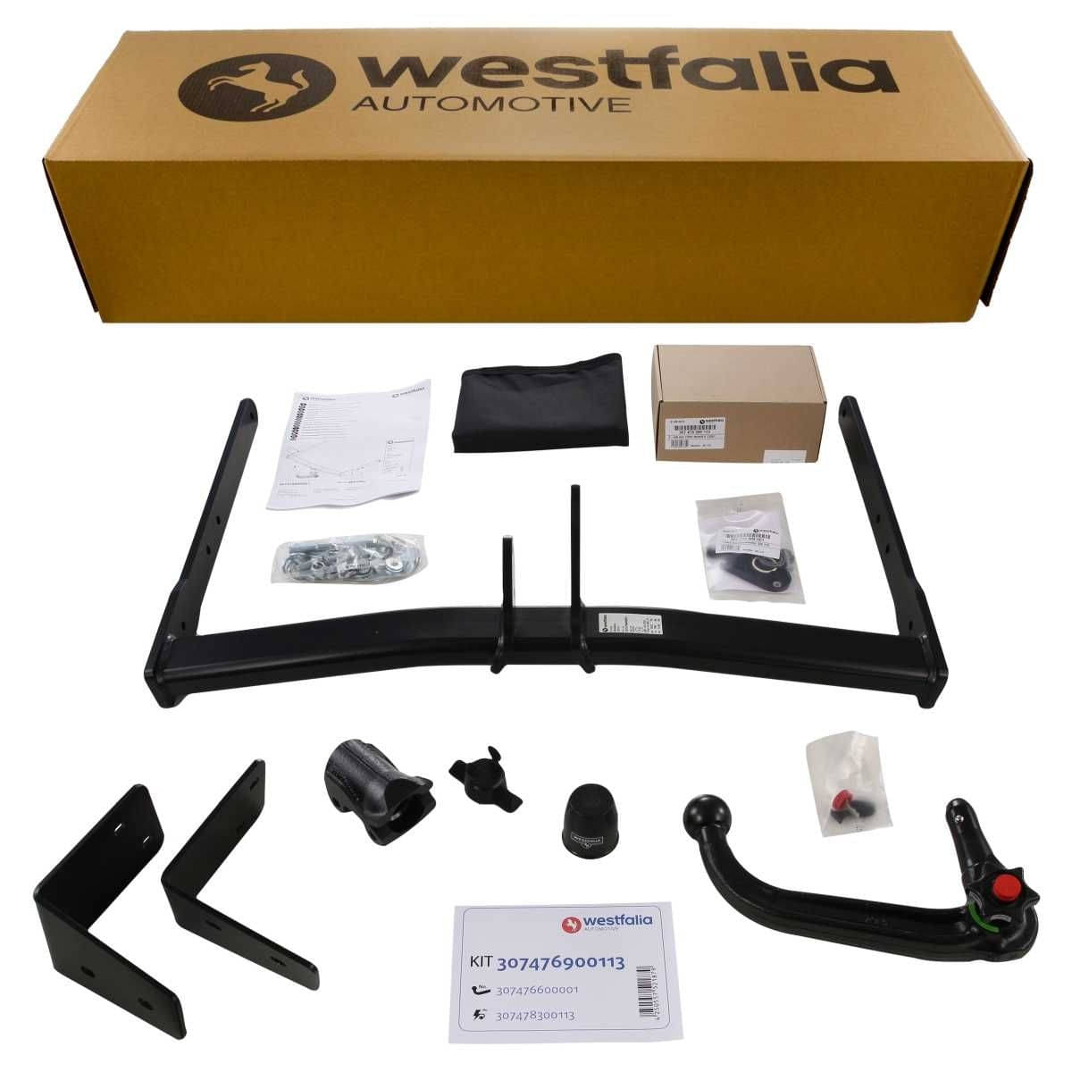 WESTFALIA Abnehmbare Anhängerkupplung Ford Mondeo Limo/Turnier 01/15-04/22 Set inkl. E-Satz Westfalia Abnehmbare Anhaengerkupplung fuer Ford Mondeo Limousine-Turnier -BJ 01-2015-04-2022- - im Set mit 13-pol. fahrzeugspezifischem Elektrosatz - 307476900113
