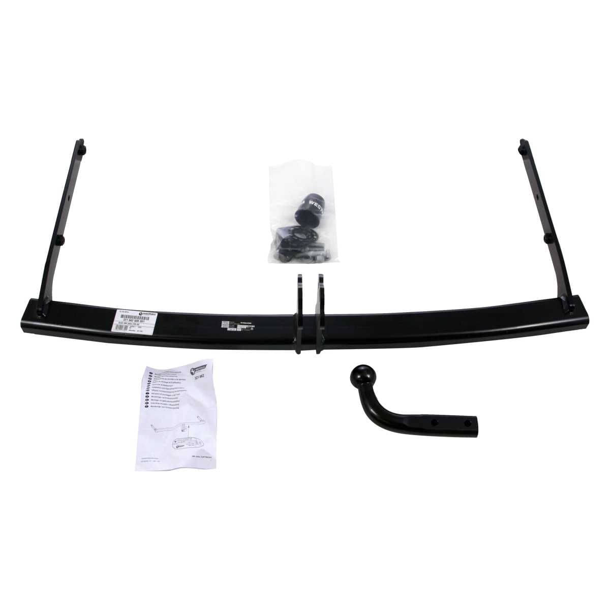 Westfalia Starre Anhaengerkupplung fuer VW Golf 5-6 Variant -BJ 06-2007-07-2013- VW Jetta -BJ 08-2005-10-2010- - im Set mit 13-pol. fahrzeugspezifischem Elektrosatz - 321662900113