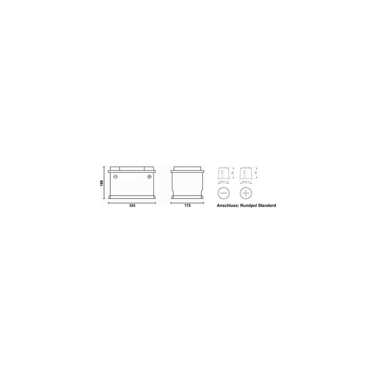 BULLTRON Lithium-Batterie POLAR 185Ah 12V inkl. BMS 200A Dauerstrom - App - LI185B200-12-P